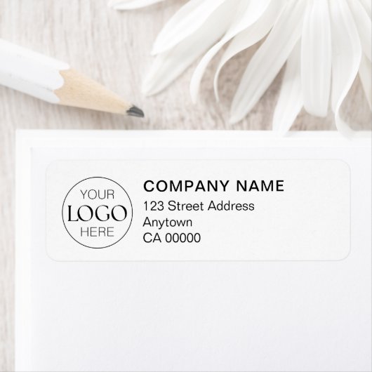 Professioneel Logo Business Modern Retouradres Etiket (Insitu)
