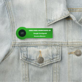 Professioneel Logo Groene Metallic Naamplaatje (In situ)