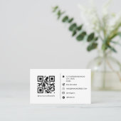 Professioneel logo met QR-code (minimalistisch) Visitekaartje (Staand voorkant)