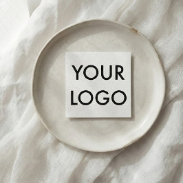 Professioneel Logo Minimaal Modern Wit Vierkante Visitekaartje