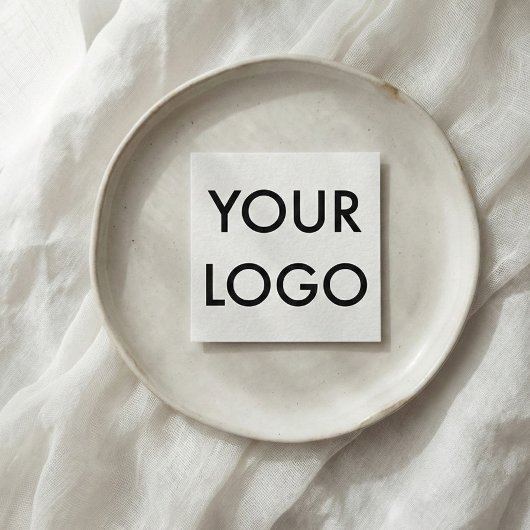 Professioneel Logo minimaal modern wit Vierkante Visitekaartje