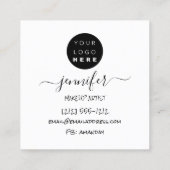 Professioneel Logo — Minimale blindheid bij artist Vierkante Visitekaartje (Achterkant)