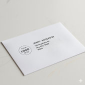 Professioneel Logo Modern Zakelijk Retouradres Zelfinktende Stempel
