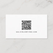 Professioneel Logo QR Code Bedrijfsmedewerker Visitekaartje (Achterkant)