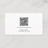 Professioneel logo, QR-code tweezijdige visitekaar Visitekaartje (Achterkant)