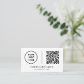 Professioneel Logo QR Code Visitekaartje (Staand voorkant)