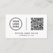 Professioneel Logo QR Code Visitekaartje (Voorkant)