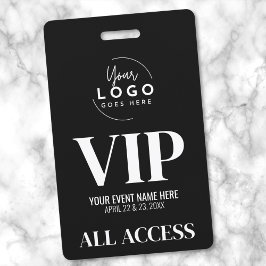 Professioneel Logo Zwart Wit VIP-Event Badge