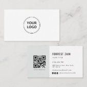 professioneel logo zwart wit visitekaartje (Voorkant / Achterkant)