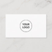 professioneel logo zwart wit visitekaartje (Voorkant)