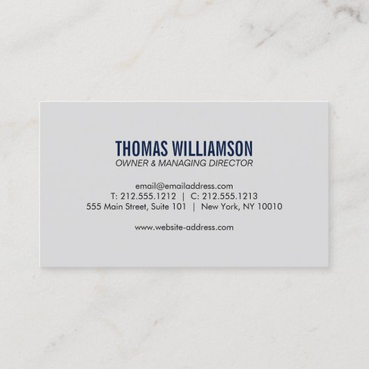 Professioneel Loodgieterswerk Logo Faux Metal Visitekaartje (Achterkant)