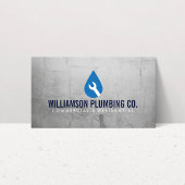 Professioneel Loodgieterswerk Logo Faux Metal Visitekaartje