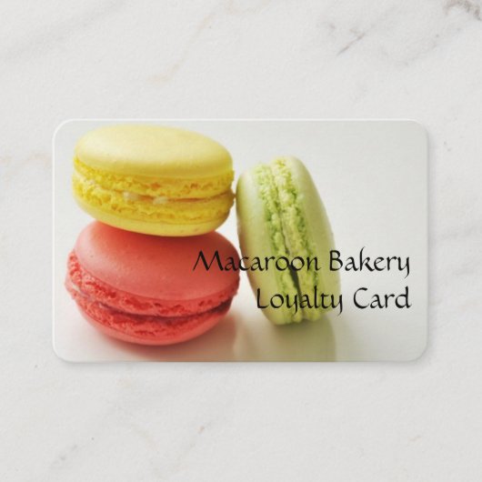 Professioneel Loyalty Cards - Macaroon Design 2 (Voorkant)