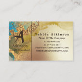 Professioneel Luxe, aangepast blauw Gold-Visitekaa Visitekaartje (Voorkant)