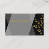 Professioneel luxe design, zwart en goud visitekaartje (Voorkant)