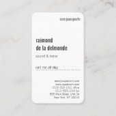 Professioneel, luxe visitekaartje (Voorkant)