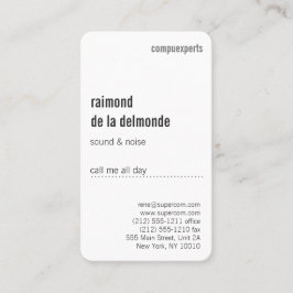 Professioneel, luxe visitekaartje