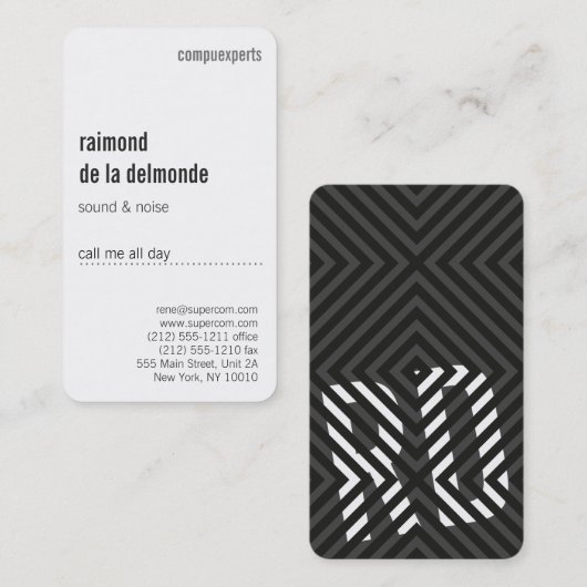 Professioneel, luxe visitekaartje (Voorkant / Achterkant)