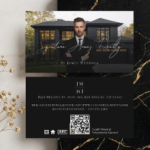 Professioneel Luxe Zwart Vastgoedmakelaar Foto