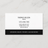 Professioneel maaier grasonderhoud landschap visitekaartje (Achterkant)