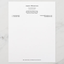 Professioneel maatwerk briefhoofd