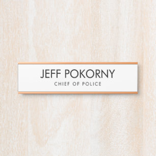 Professioneel maatwerk deurbordje