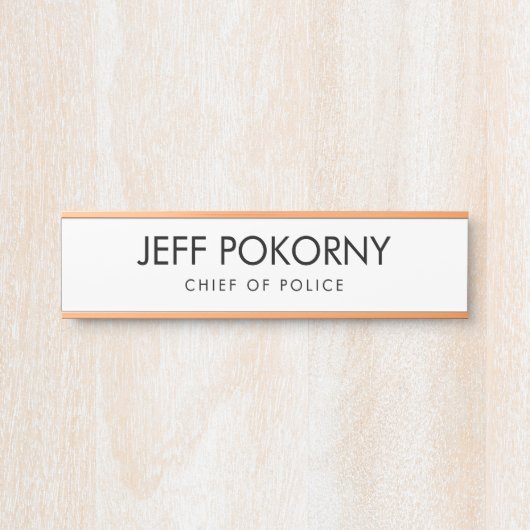 Professioneel maatwerk deurbordje (Voorkant)