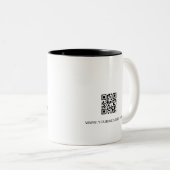 Professioneel maatwerk tweekleurige koffiemok (Voorkant rechts)