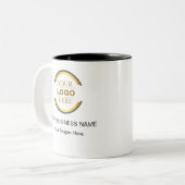 Professioneel maatwerk tweekleurige koffiemok (Voorkant links)