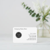 Professioneel maatwerk visitekaartje (Staand voorkant)