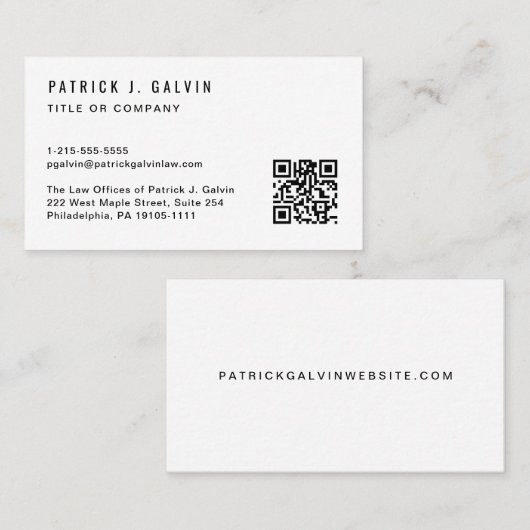 Professioneel maatwerk visitekaartje (Voorkant / Achterkant)