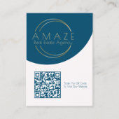 Professioneel makelaarskantoor QR Code Visitekaart Visitekaartje (Voorkant)