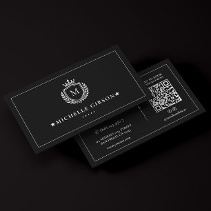 Professioneel Marketing Luxe Kroon Crest Frame Visitekaartje
