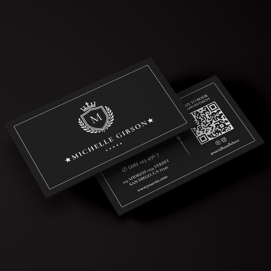 Professioneel Marketing Luxe Kroon Crest Frame Visitekaartje