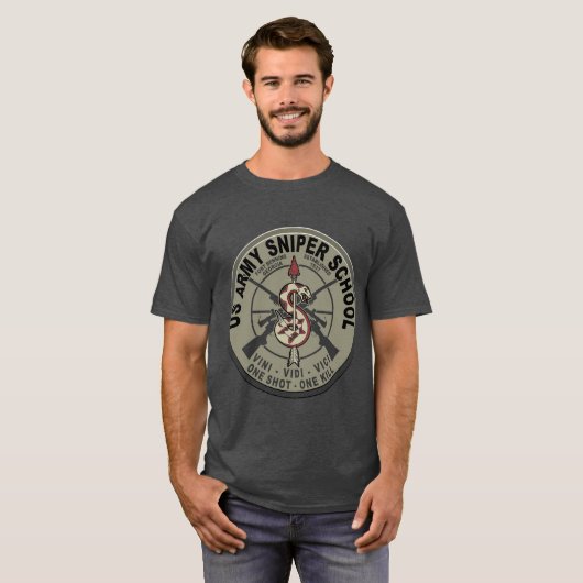 Professioneel Marksman School T-shirt (Voorkant volledig)