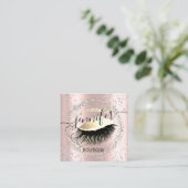 Professioneel marktplein met QR-code Silver Gold Vierkante Visitekaartje (Staand voorkant)