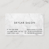 Professioneel marmer QR-Visitekaartje Visitekaartje (Achterkant)