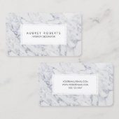 Professioneel Marmeren Patroon Modern Elegant Ontw Visitekaartje (Voorkant / Achterkant)