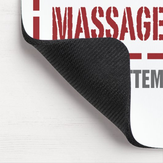 Professioneel massagetherapeut muismat (Hoek)