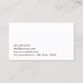 Professioneel massagetherapeut visitekaartje (Achterkant)