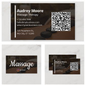 Professioneel Massagetherapie Sjablonen Ontwerp Visitekaartje
