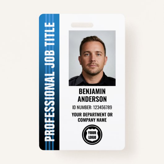 Professioneel Medewerker Personeel ID Foto Logo Bl Badge (Voorkant)