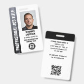 Professioneel Medewerker Personeel ID Foto Logo Gr Badge (Voor- en achterkant)