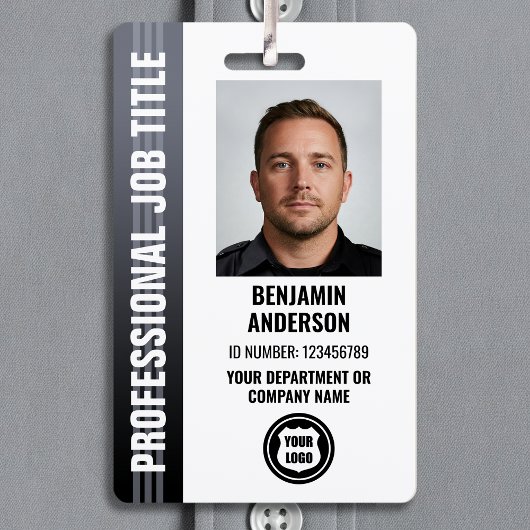 Professioneel Medewerker Personeel ID Foto Logo Gr Badge