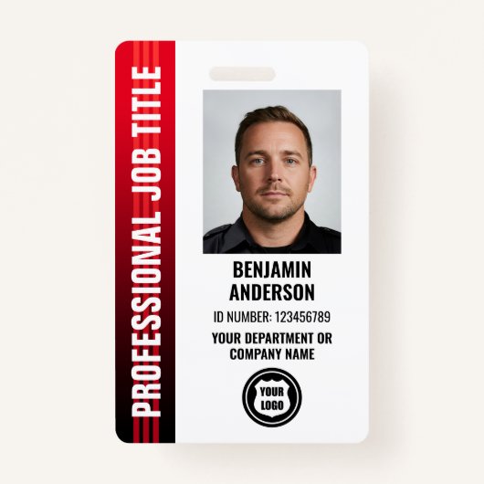 Professioneel Medewerker Personeel ID Foto Logo Ro Badge (Voorkant)