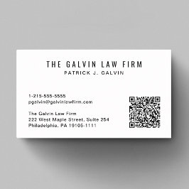 Professioneel Medewerker van QR Code Bedrijf Visitekaartje