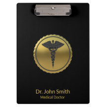 Professioneel Medisch 3D Gouden Caduceus Embleem