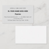 Professioneel, medisch gespecialiseerd Visitekaart Visitekaartje (Voorkant / Achterkant)