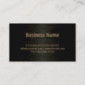 Professioneel medisch penseel zwart staal visitekaartje (Achterkant)