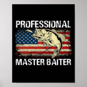 Professioneel Meester Iter Retro Amerikaanse Vlag Poster